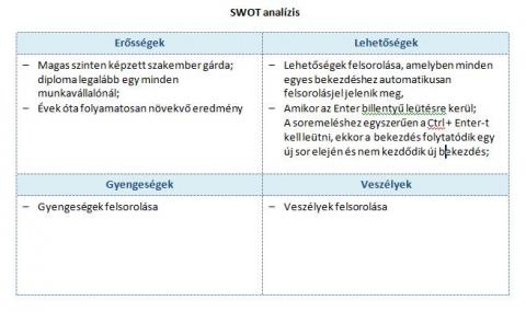 SWOT analízis